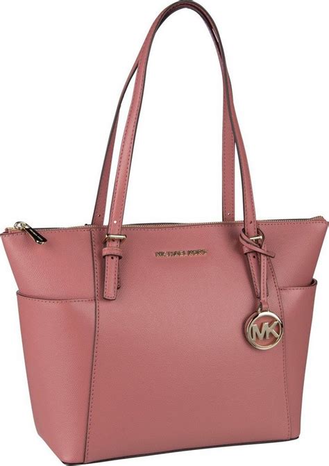 michael kors jet set item ew tz tote soft pink|michael kors jet set saffiano.